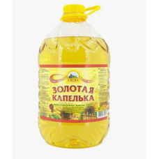 Масло подсолнечное Золотая капелька раф. дез. выморож.1 сорта/5л/4шт ЧЗ