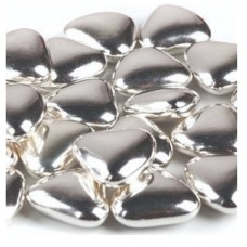 Сердечки шоколадные серебряные 1 кг