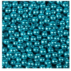 Шарики сахарные голубые 5мм металл/1кг 33224