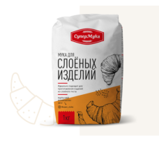 Мука пшеничная хлебопекарная высший сорт (для слоеных изделий)/1кг