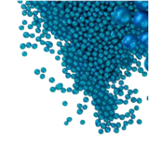 #143 Драже зерновое в цветной кондитерской глазури (Жемчуг темная бирюза)/1,5кг