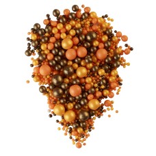 #120Драже зерновое в цветной кондитерской глазури (Оранж/Зол/Бронза)/1,5кг