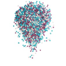 #342/4 Звездочки МИНИ(голубые, фиолетовые, белые)/1,5кг