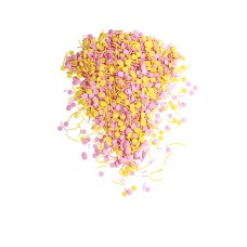 #345/13 Посыпка Пасхальная (желтая, розовая) + Конфетти (желтое,розовое)/1,5 кг