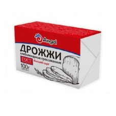 Дрожжи хлебопекарные прессованные "Ангел " высший сорт/100гр*10*8