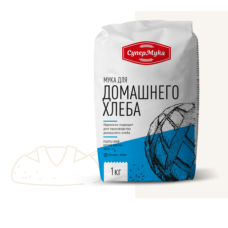 Мука пшеничная хлебопекарная высший сорт (для домашнего хлеба)/1кг