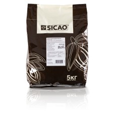 Белая шоколадная масса SICAO диски 900CT SICAO 3*5кг/15кг CHW-U25-25B