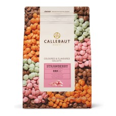 Callebaut Strawberry Смесь бел шок и глаз цв со вкусом клубники Каллеты/2,5кг.